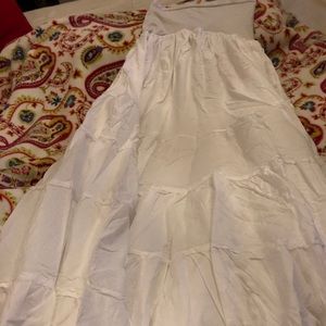 White maxi skirt - maternity